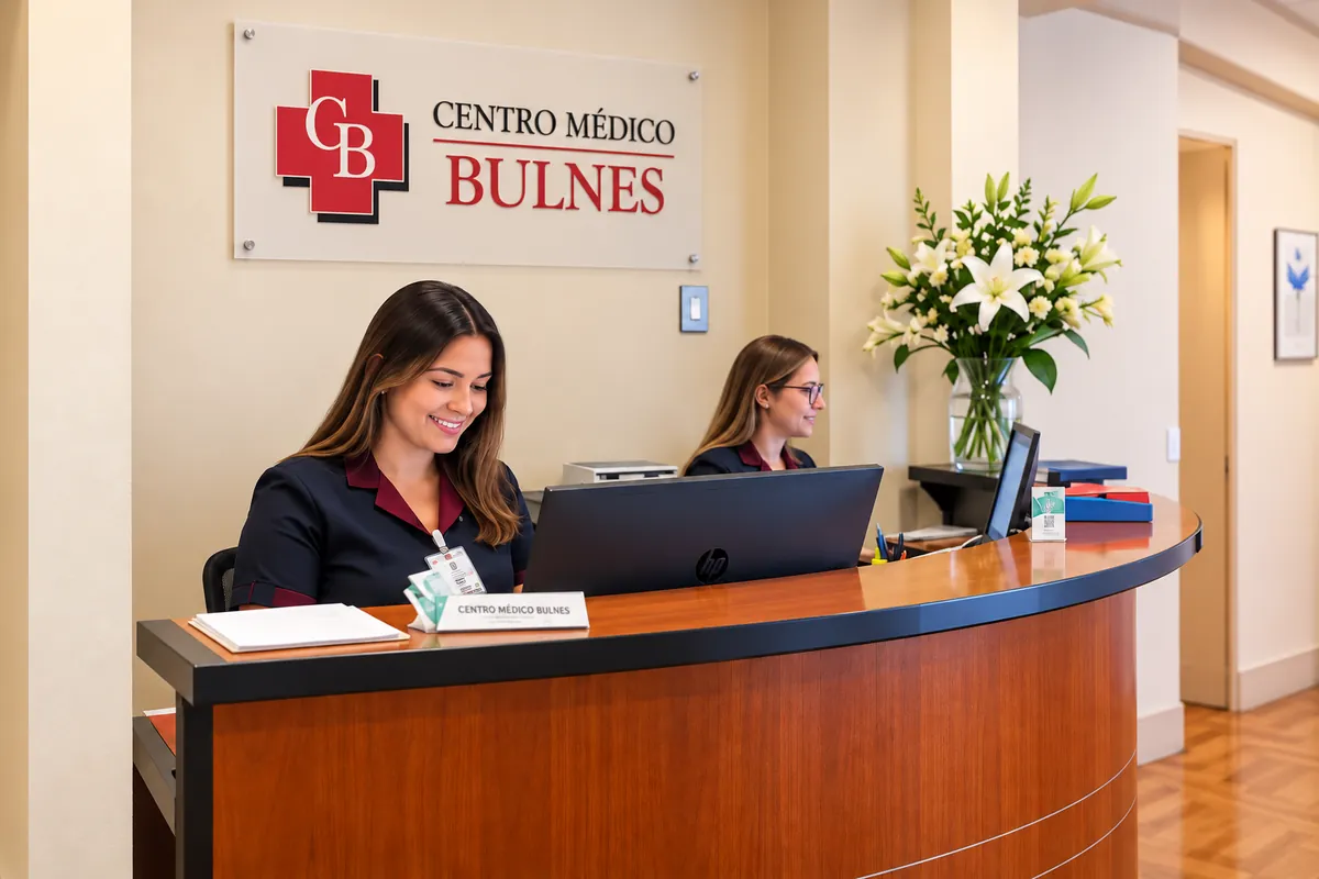 Recepción de Centro Médico Bulnes